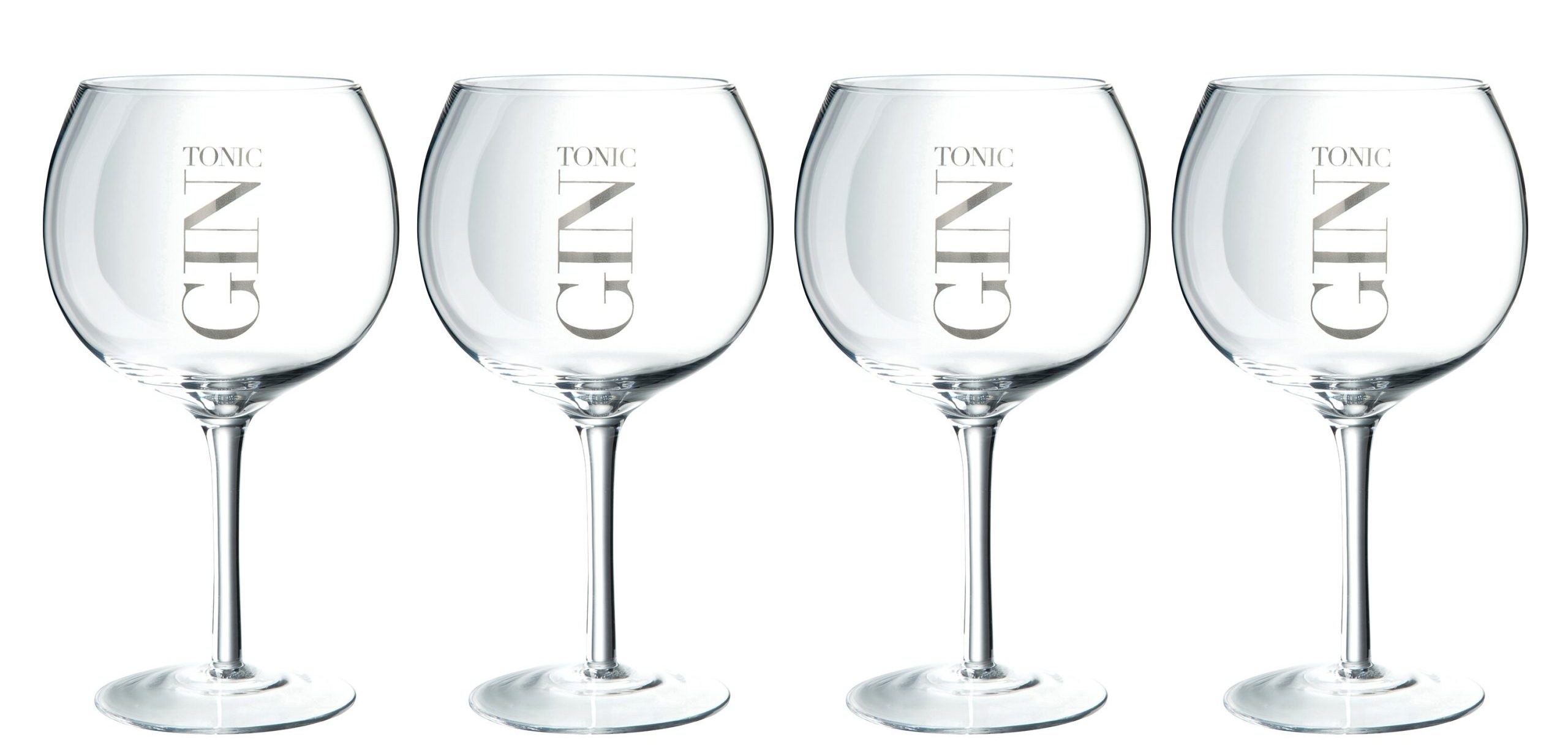 GIFTBOX 4 GIN GLASSES SILVER