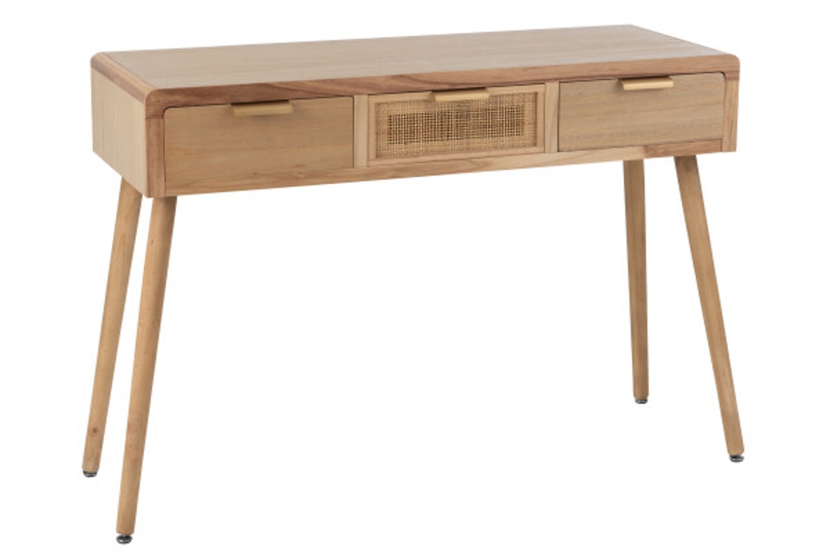 PAULOWNIA CONSOLE 3 DRAWERS