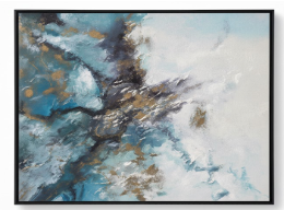 ABSTRACT FRAMED CANVAS