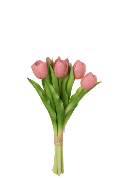 BOUQUET TULIPS 7PIECES PU PINK SMALL