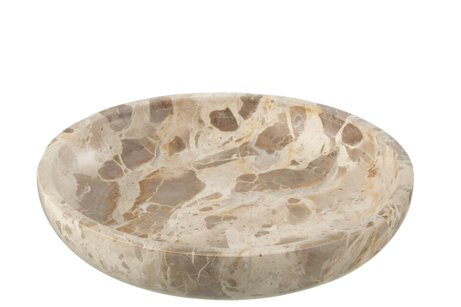 SERVING BOWL MARBLE BEIGE