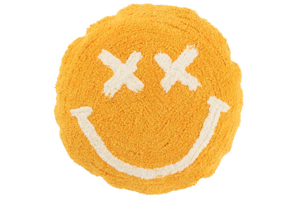 ORANGE SMILEY CUSHION