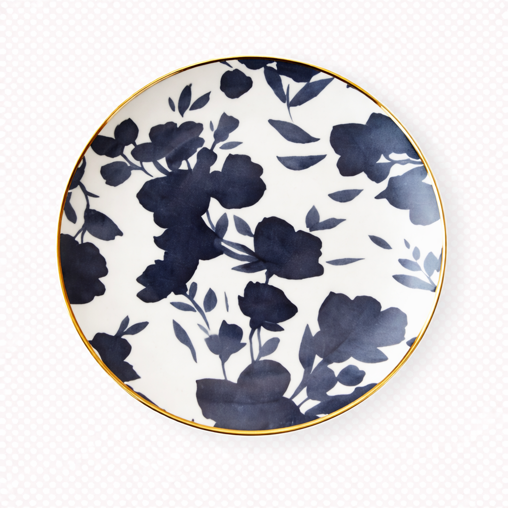 RALPH LAUREN HOME AUDREY SALAD PLATE 24K GOLD TRIMP