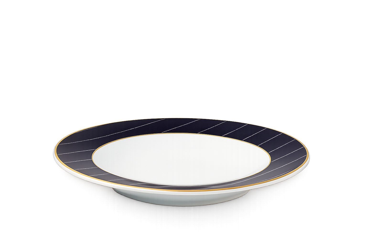 RALPH LAUREN HOME ASCOT SOUP BOWL 24K GOLD TRIMP