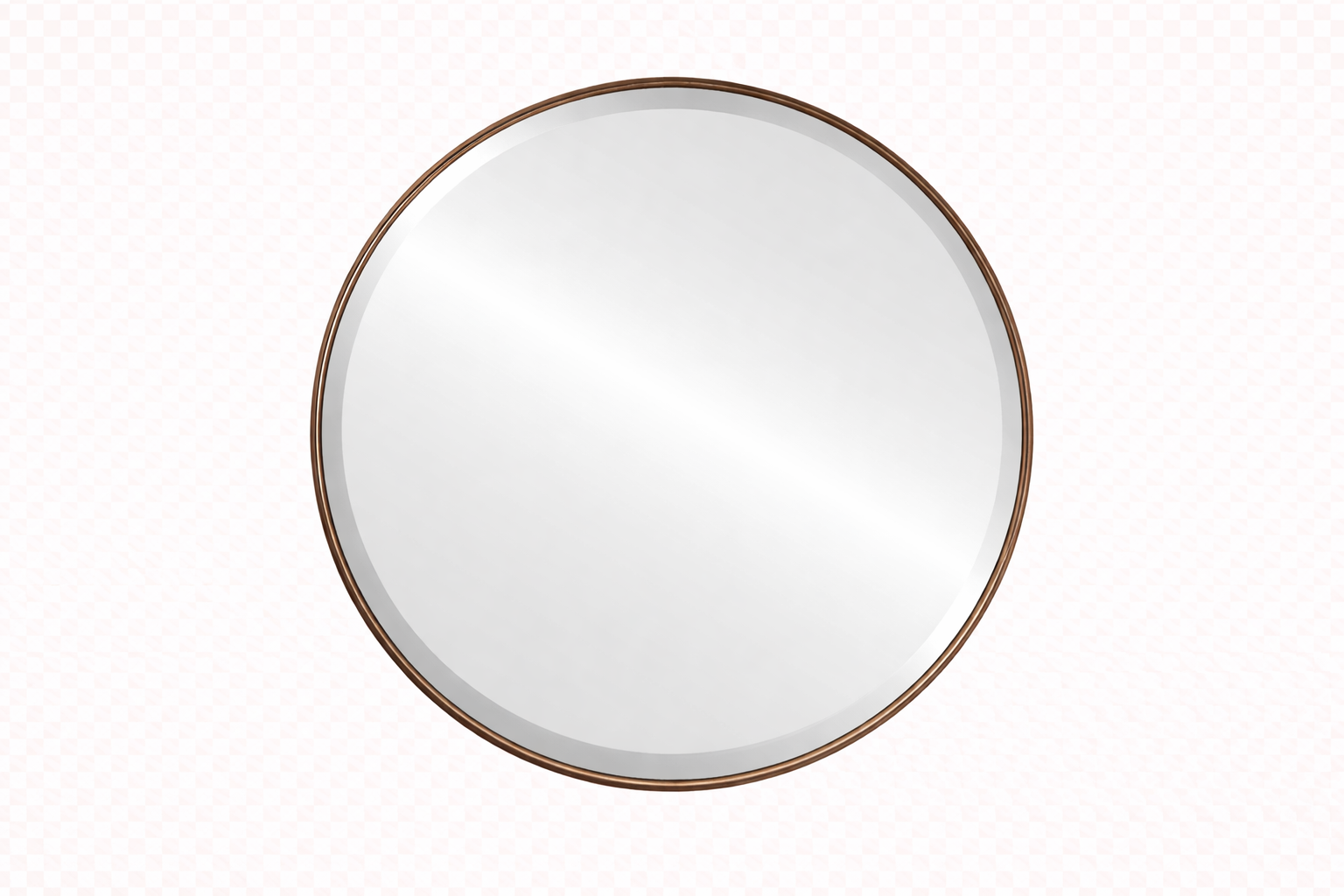 ROUND COPPER MIRROR