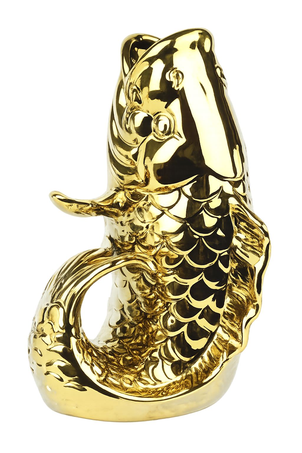 VASE LUCKY FISH GOLD