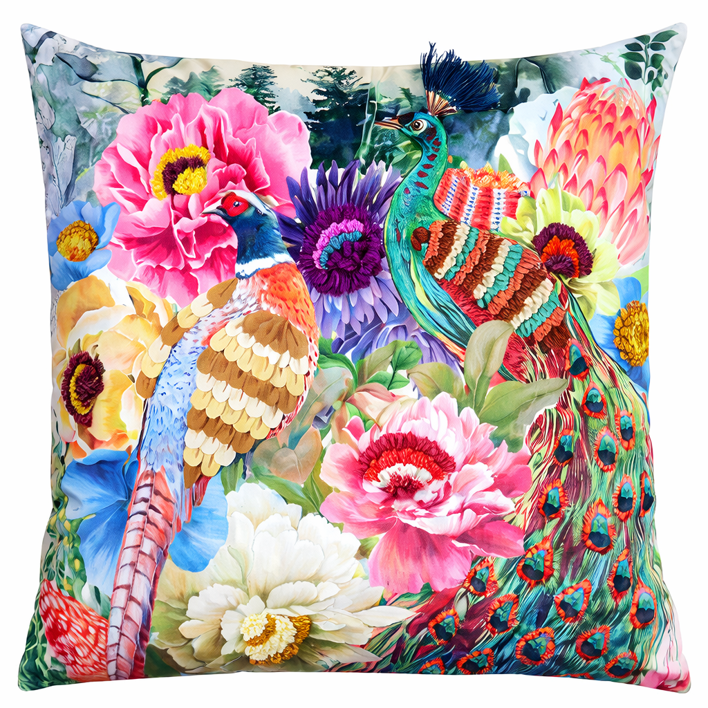 CUSHION COVER' 'PEACOCK''45X45