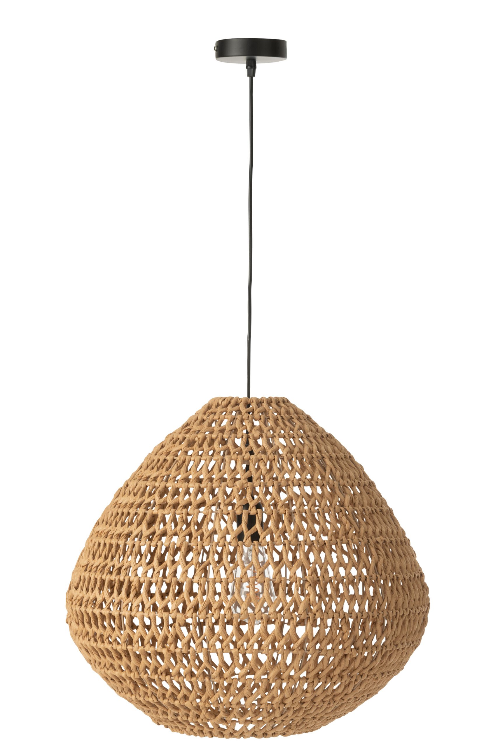 CEILING LAMP BRAIDED METAL NATURAL