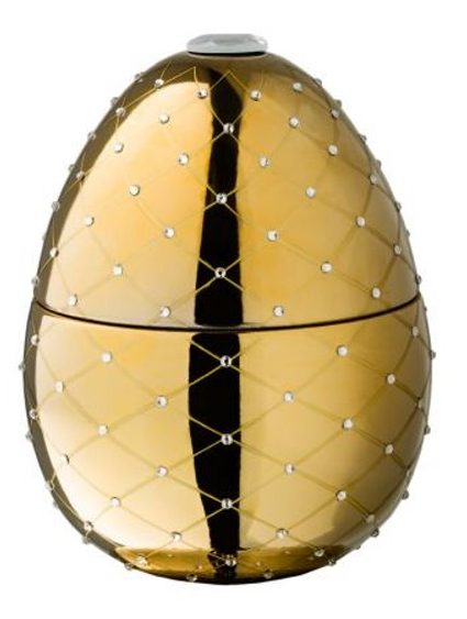 BOIS DE RUSSIE GOLD EGG WITH CRYSTALS 450GR CANDLE
