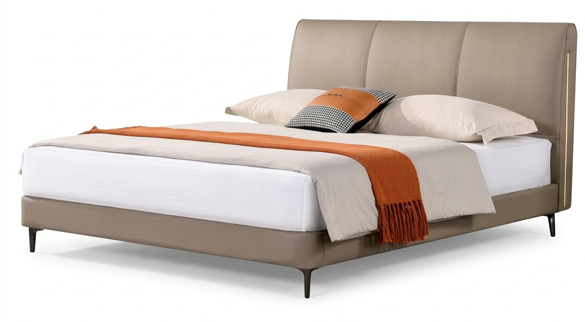 BED HALF LEATHER