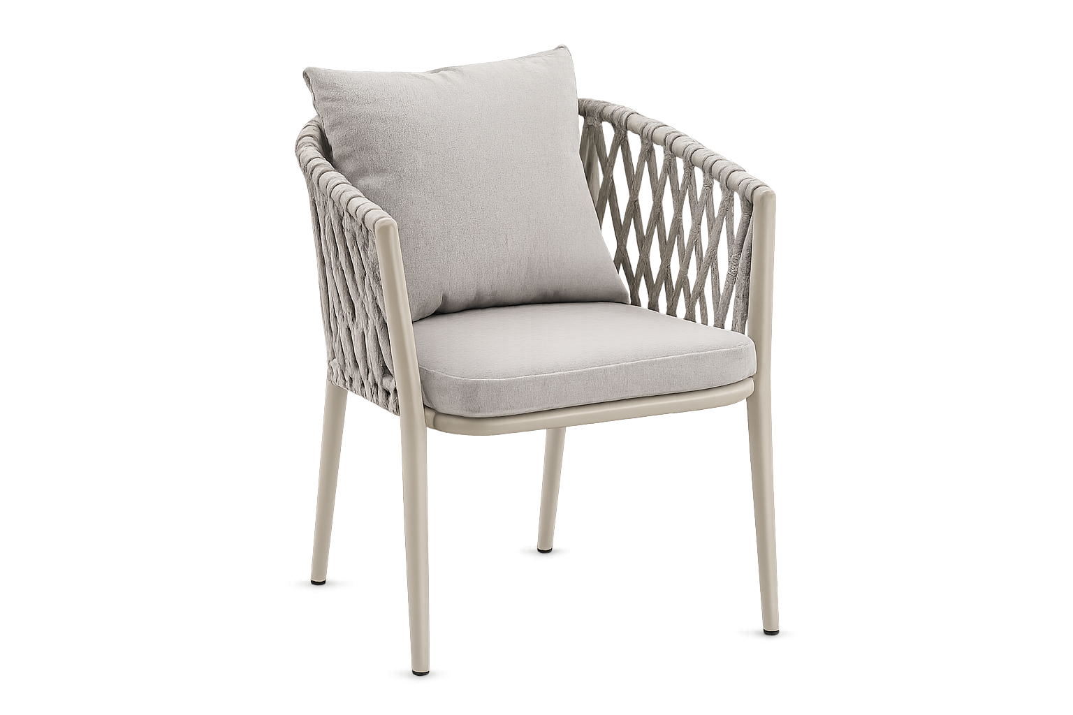 LIGHT OUTDOOR CHAIR W/CUSHION