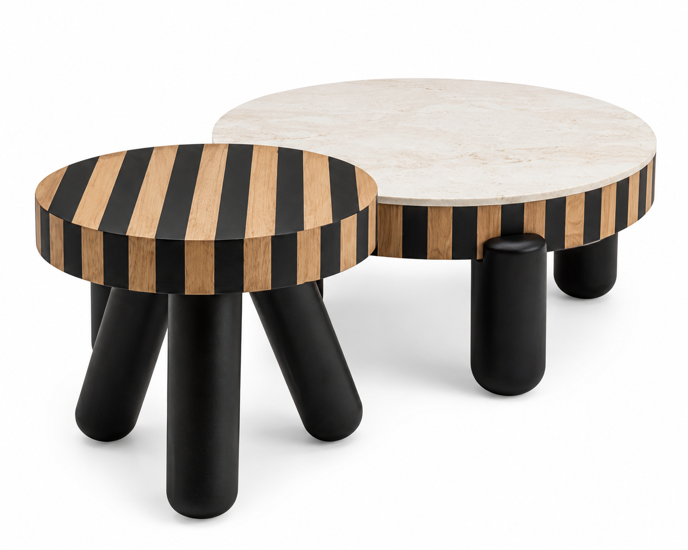 LINES COFFEE TABLES S/2