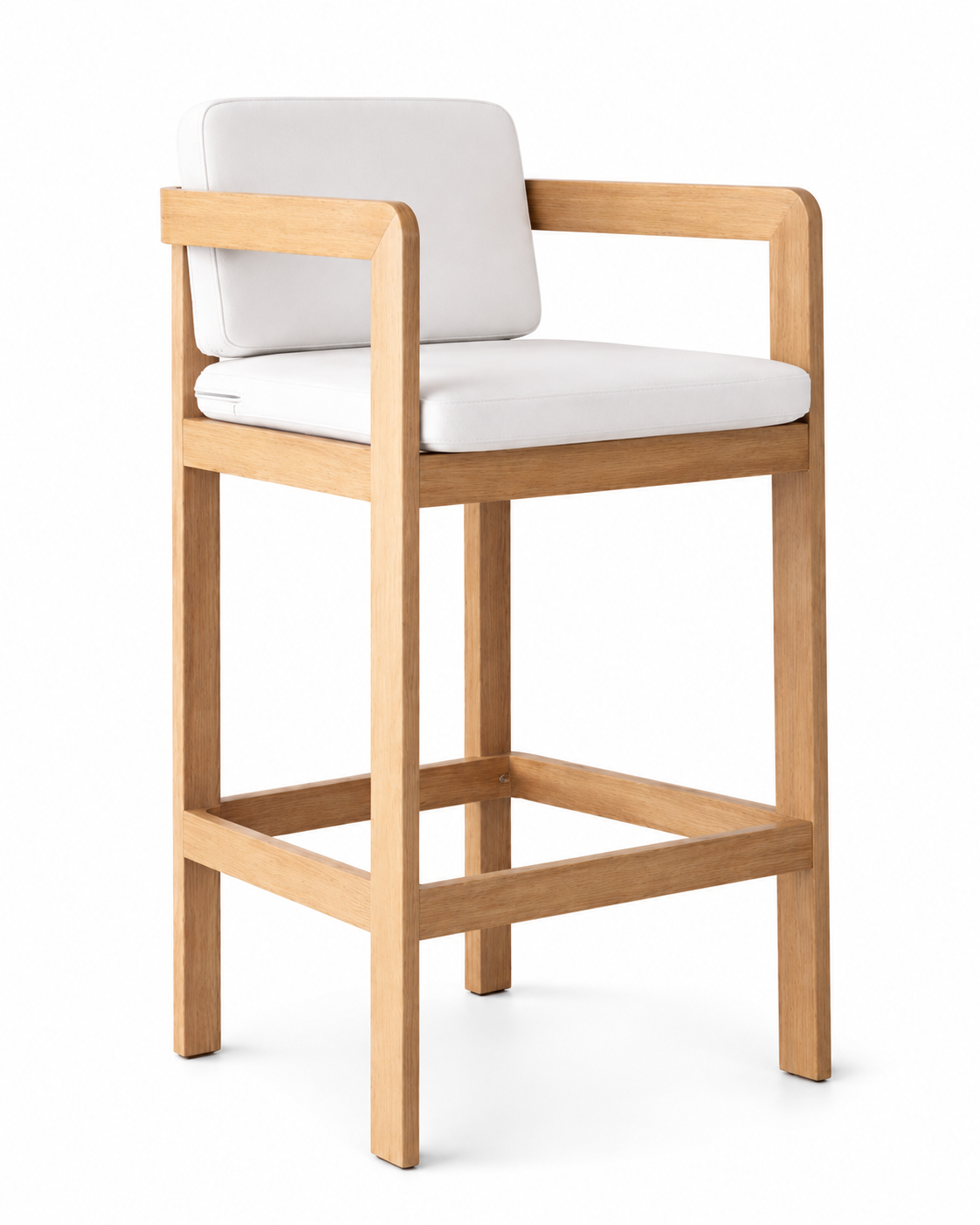 CORCEGA BAR STOOL – WOOD-LOOK ALUMINUM