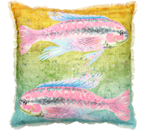 CUSHION COVER ''OCEAN MIRAGE'' 60X60