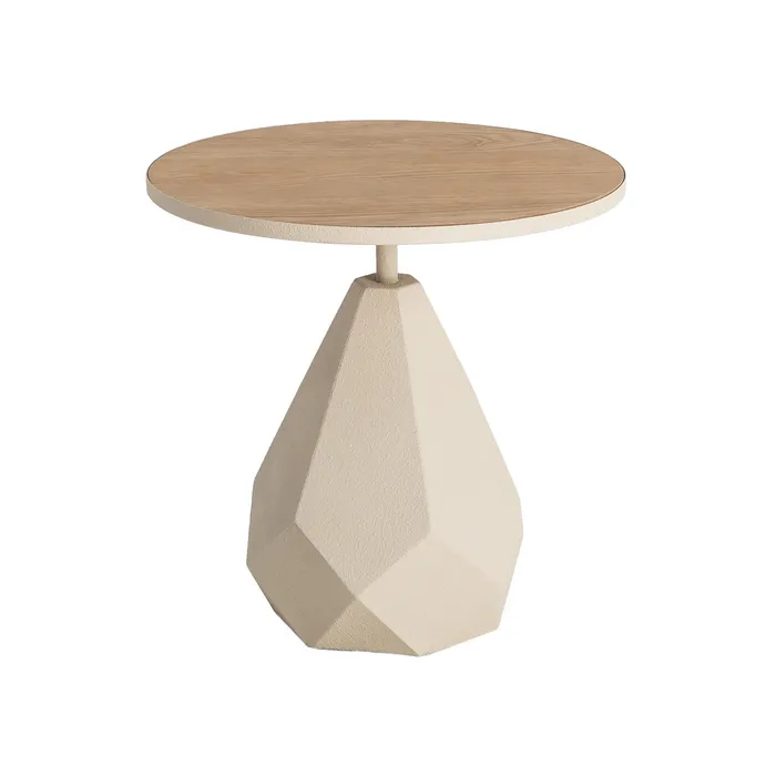 LITTLE TABLE CREAM METAL