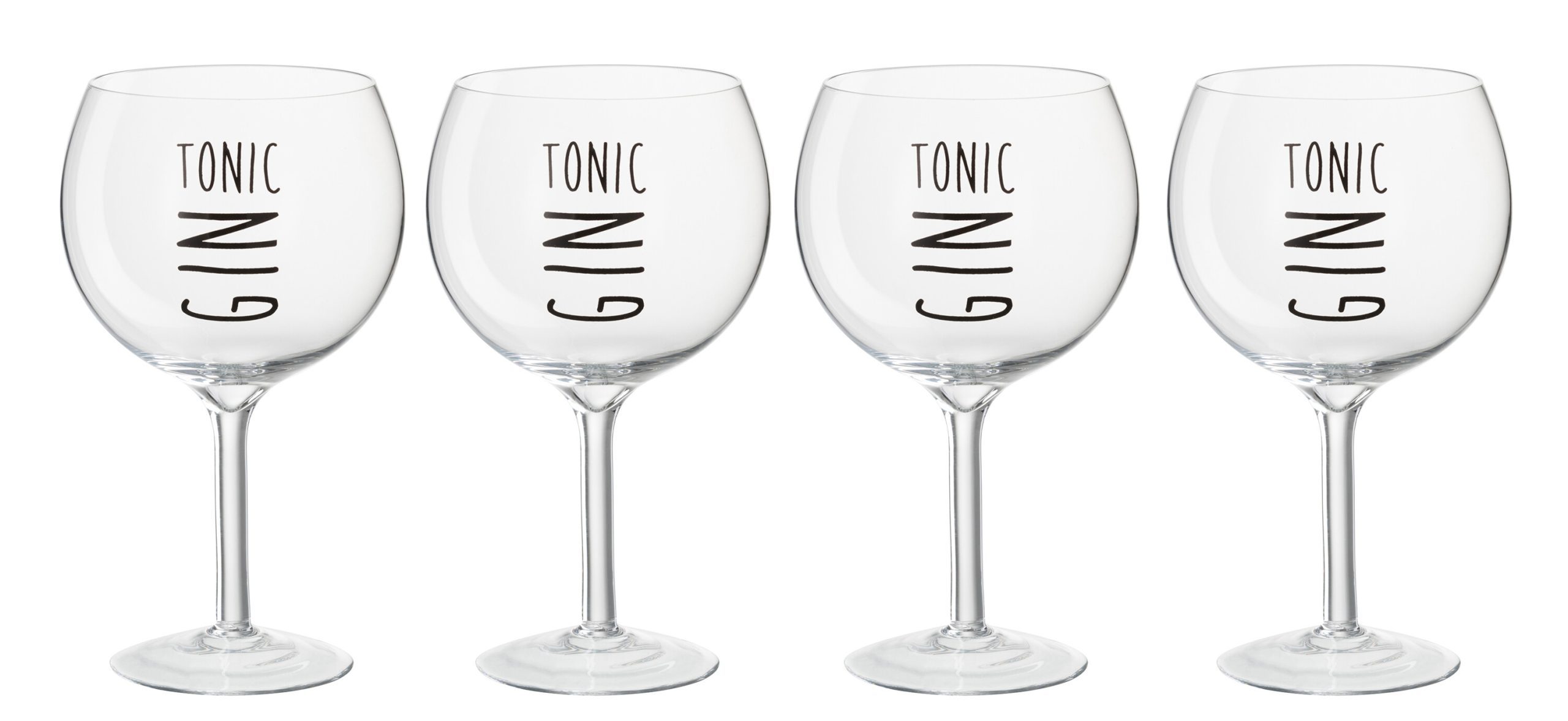 GIFTBOX 4 GIN GLASSES BLACK