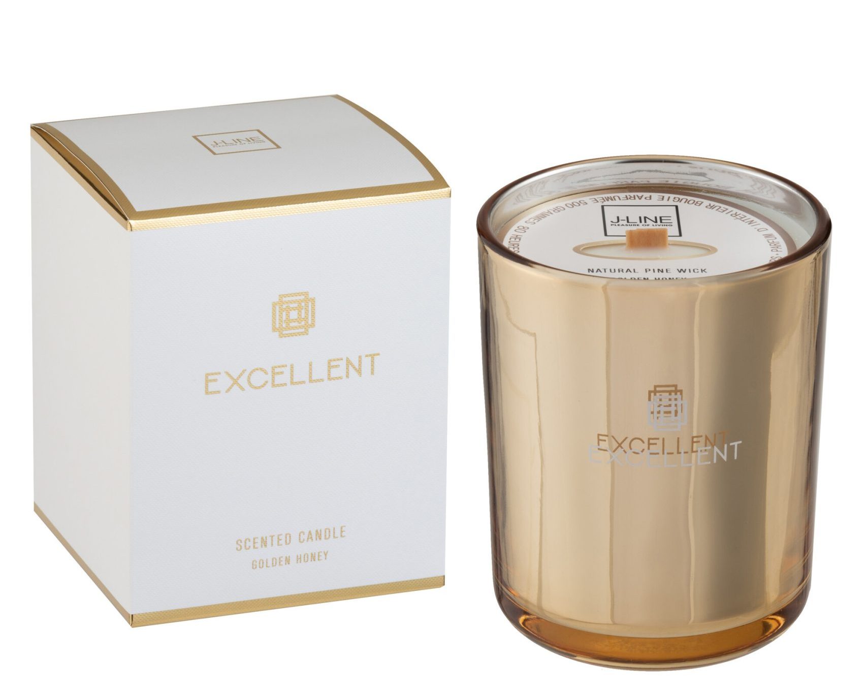 EXCELLENT – GOLDEN HONEY CANDLE MEDIUM