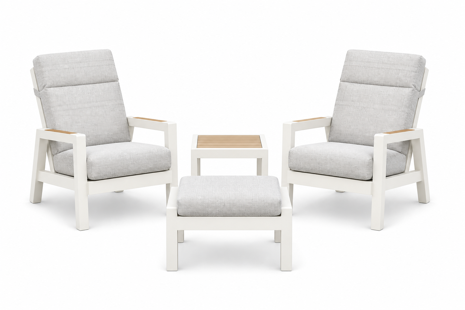 TAUPE AFAR RECLINING ARMCHAIRS SET