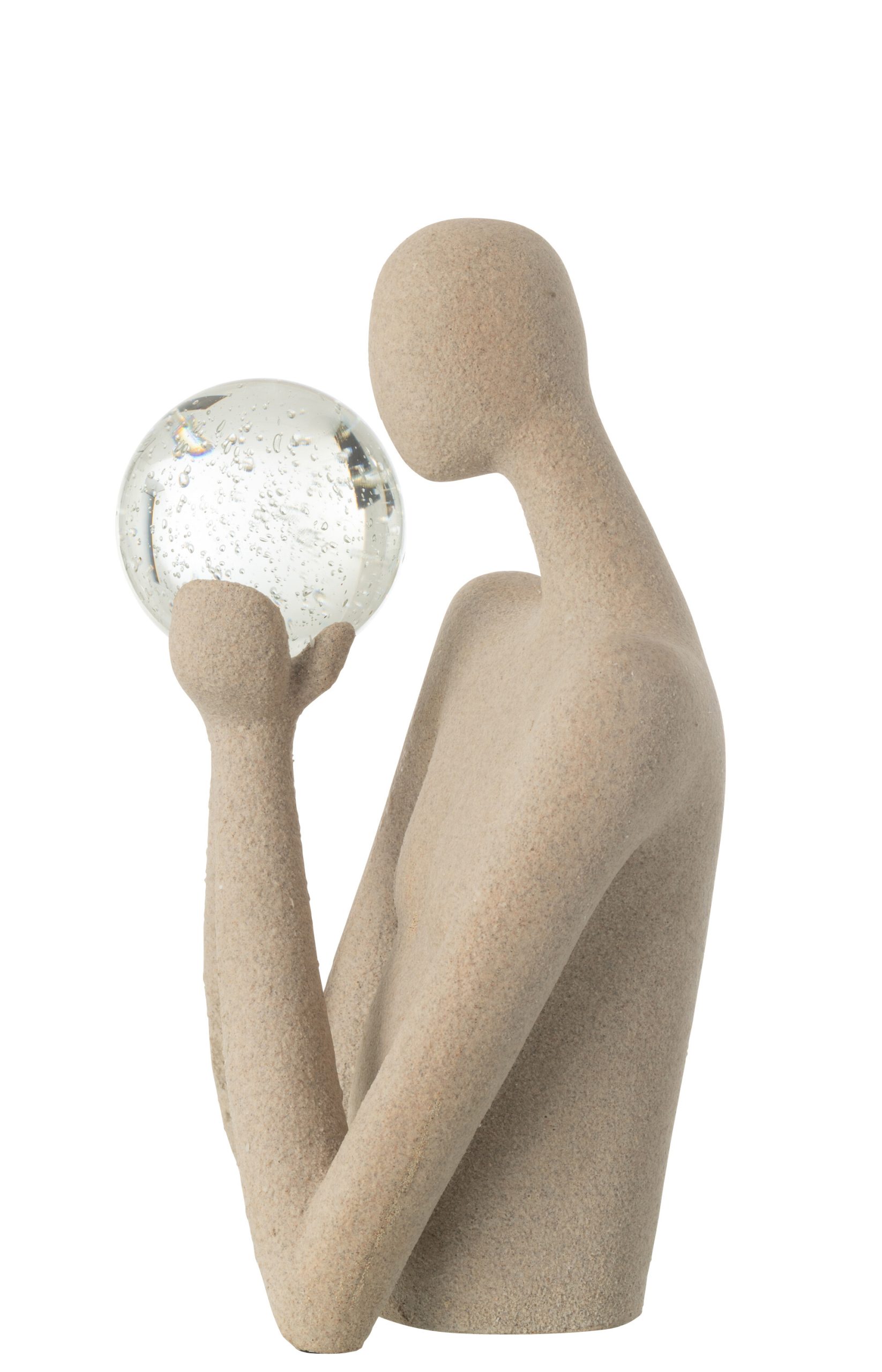 BUST BALL RESIN/CRYSTAL BEIGE