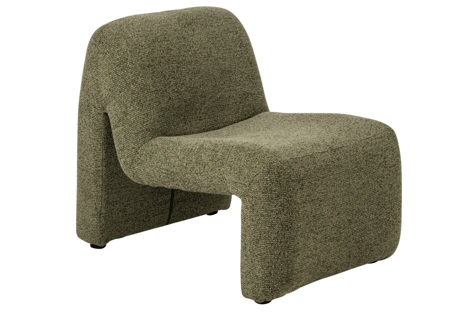 LOUNGE CHAIR MARGO PLYWOOD/FABRIC GREEN