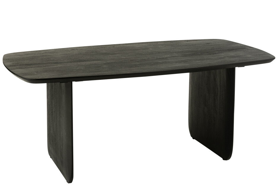 DINING TABLE ACACIA WOOD BLACK