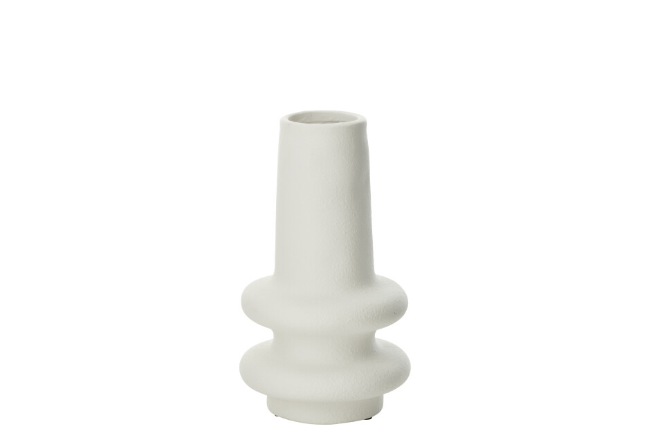 VASE LYRA CLAY WHITE SMALL